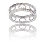 Coffret Bague Femme Rhodium COEURA
