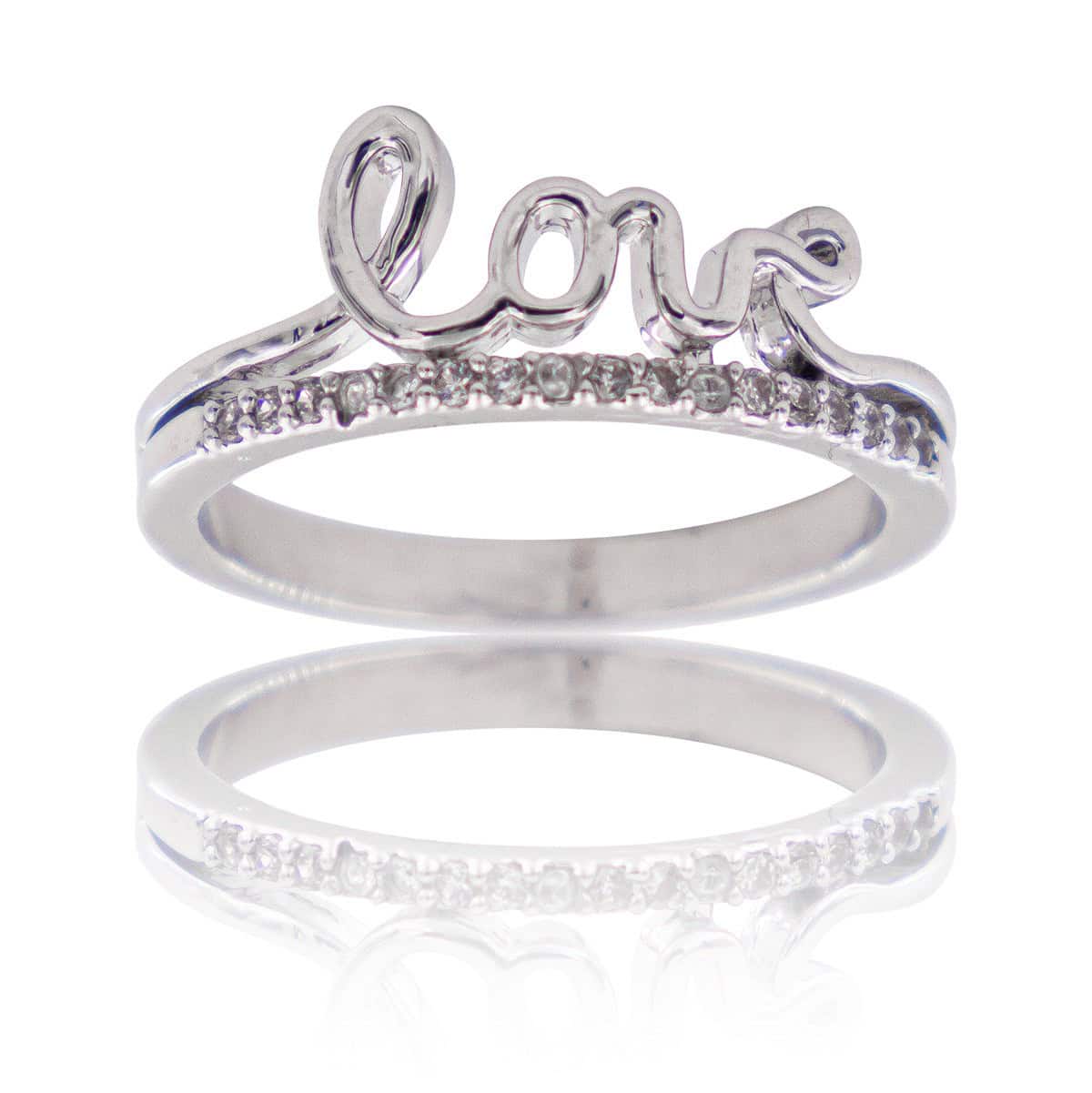 Coffret Bague Femme Rhodium Cœur LOVA