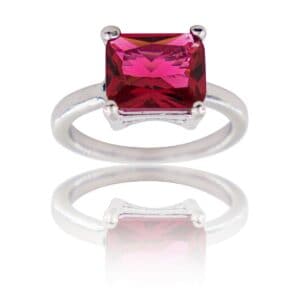 Coffret Bague Femme Rhodium PIERRA