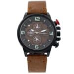 Jolie Montre Homme Marron M. JOHN