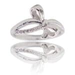 Coffret Bague Femme Rhodium Nœud SCULA