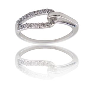 Coffret Bague Femme Rhodium CETI