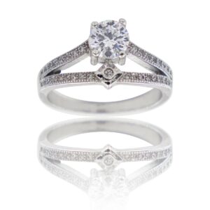 Coffret Bague Femme Rhodium NAIMI