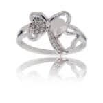 Coffret Bague Femme Rhodium Papillon KIRA