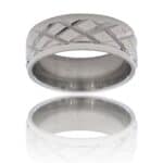 Bague Anneau Homme Acier DELTA