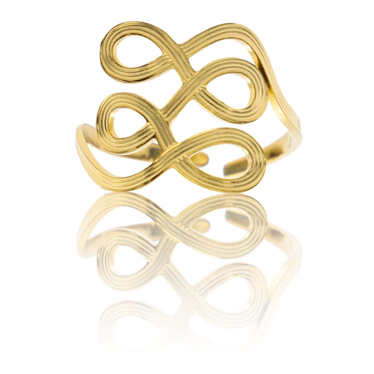 Coffret Bague Femme Ajustable Acier