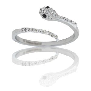 Coffret Bague Femme Serpent strass