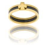 Coffret Bague Femme Céramique Acier Trêfle