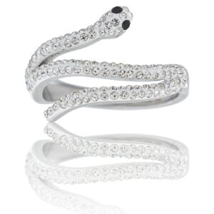 Coffret Bague Femme Serpent strass
