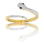 Coffret Bague Femme Serpent Strass
