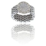 Bague Femme Mailles Strass DAPHNEE