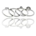 Quatre Bagues Femme Strass DAPHNEE