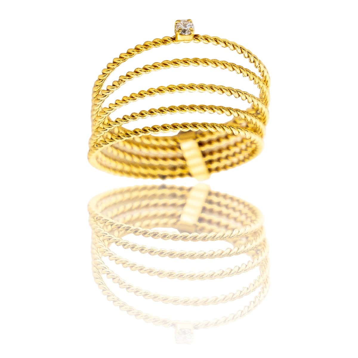 Cinq Bagues Femme Strass DAPHNEE