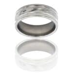 Bague Anneau Homme Acier