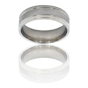 Bague Anneau Homme Acier