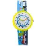 Montre Enfant Silicone Bleu Voiture CHTIME