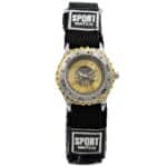 Montre Enfant Tissu Noir CHTIME