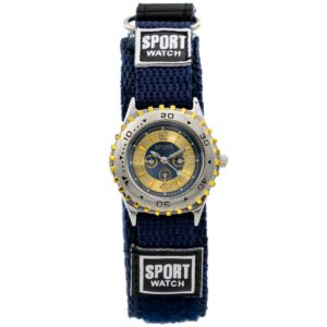 Montre Enfant Tissu Bleu CHTIME