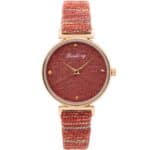 Montre Femme Rouge Strass CHTIME