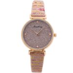 Montre Femme Rose Strass CHTIME
