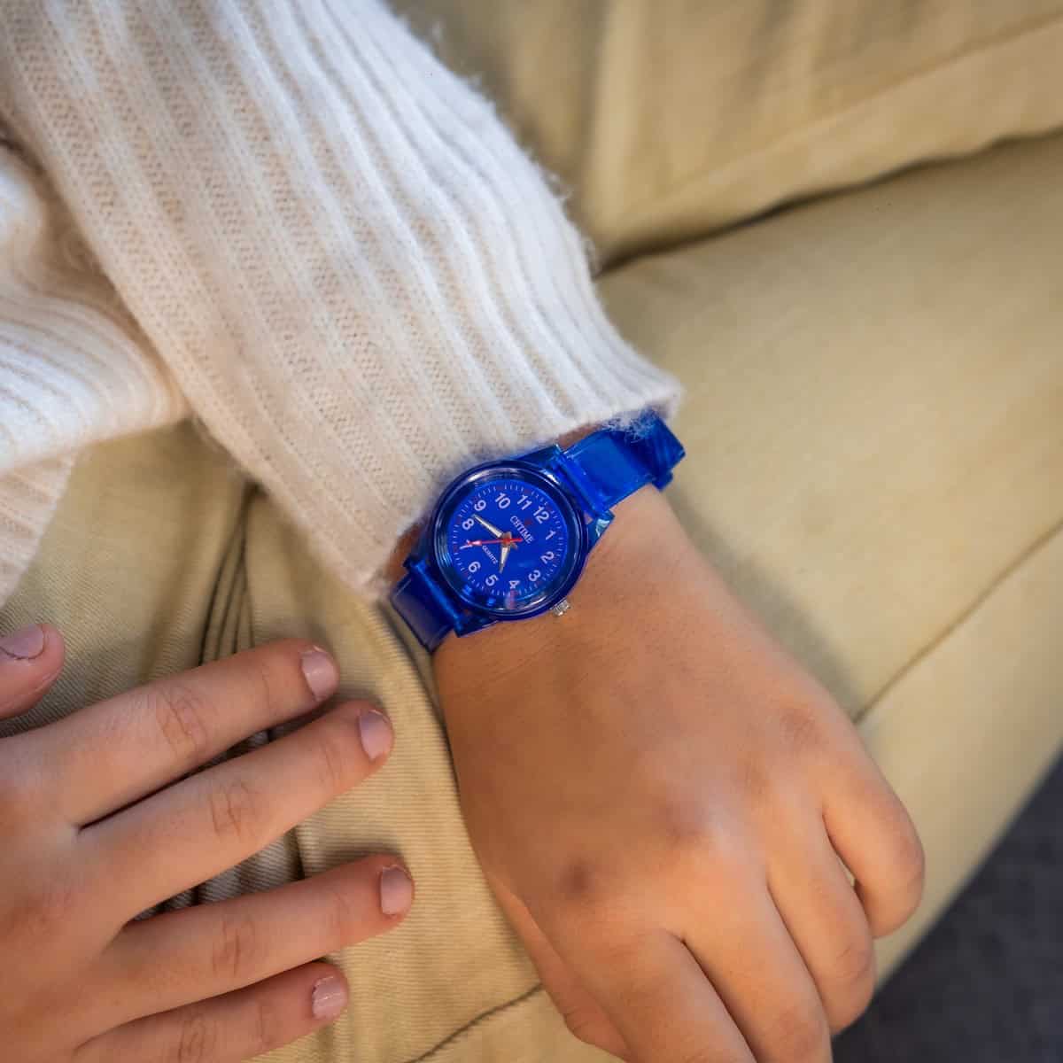 Montre Femme Plastique Bleu CHTIME