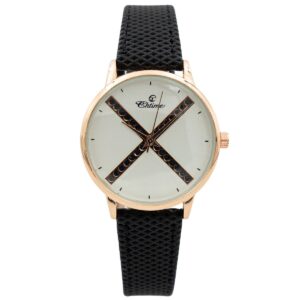 Montre Femme Noir Strass CHTIME