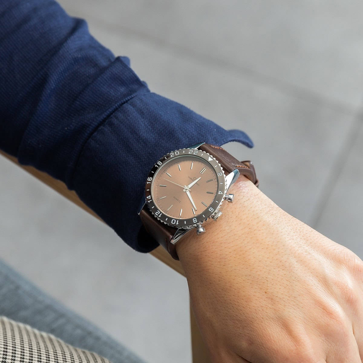 Magnifique Montre Homme Chocolat GIORGIO