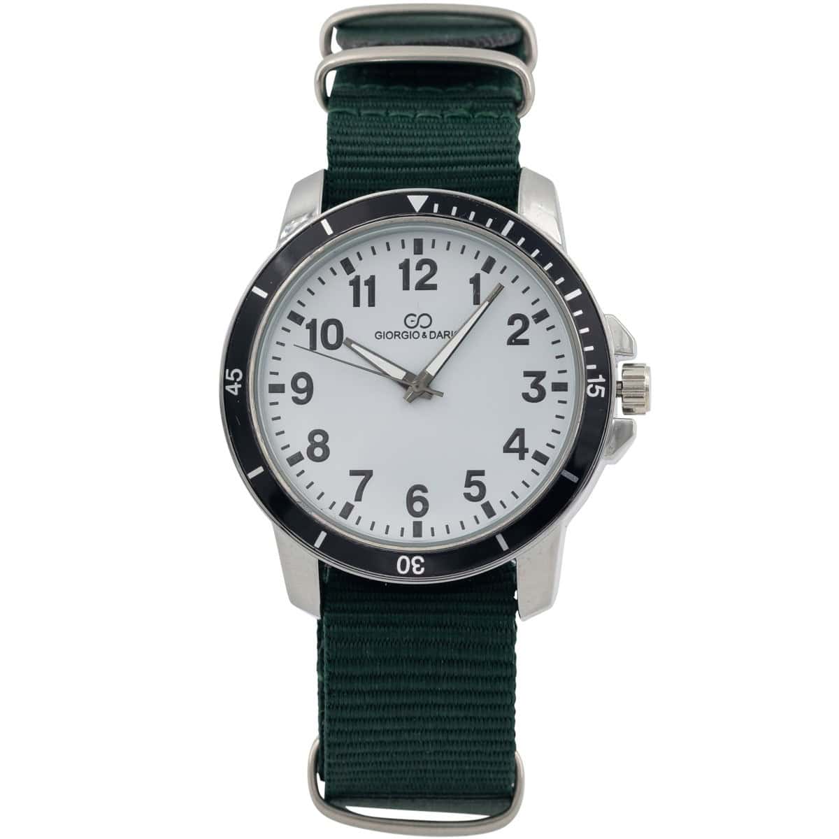 Montre Homme Tissu Couleur Vert GIORGIO