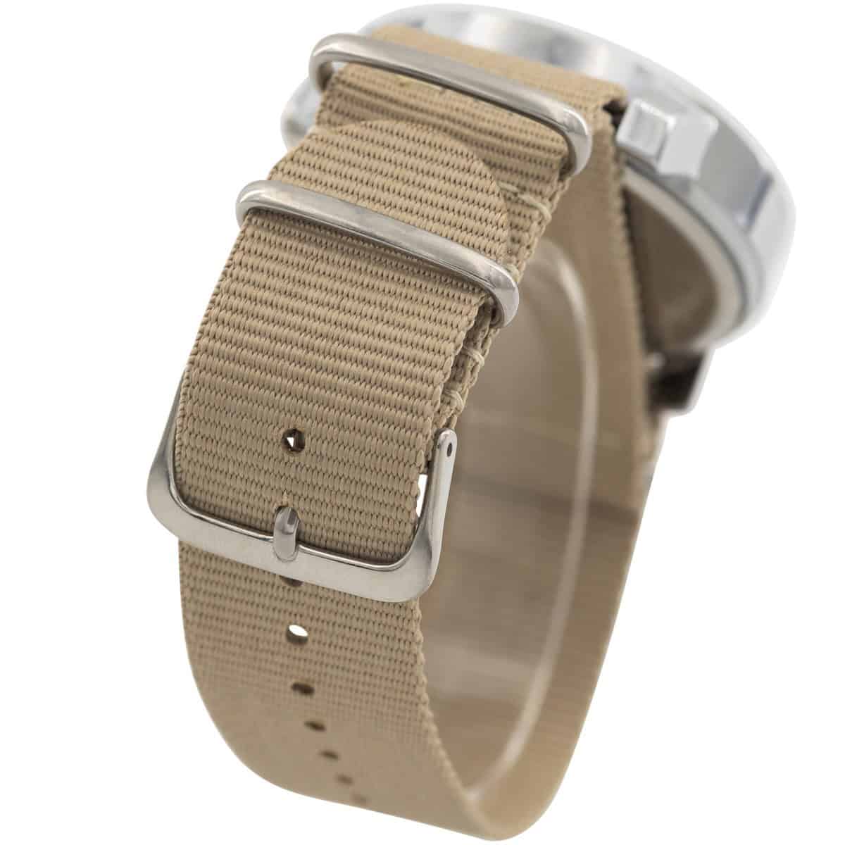 Jolie Montre Homme Tissu Beige GIORGIO