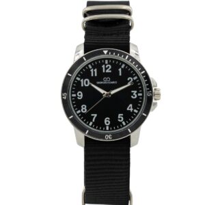 Montre Homme Bracelet Tissu Noir GIORGIO