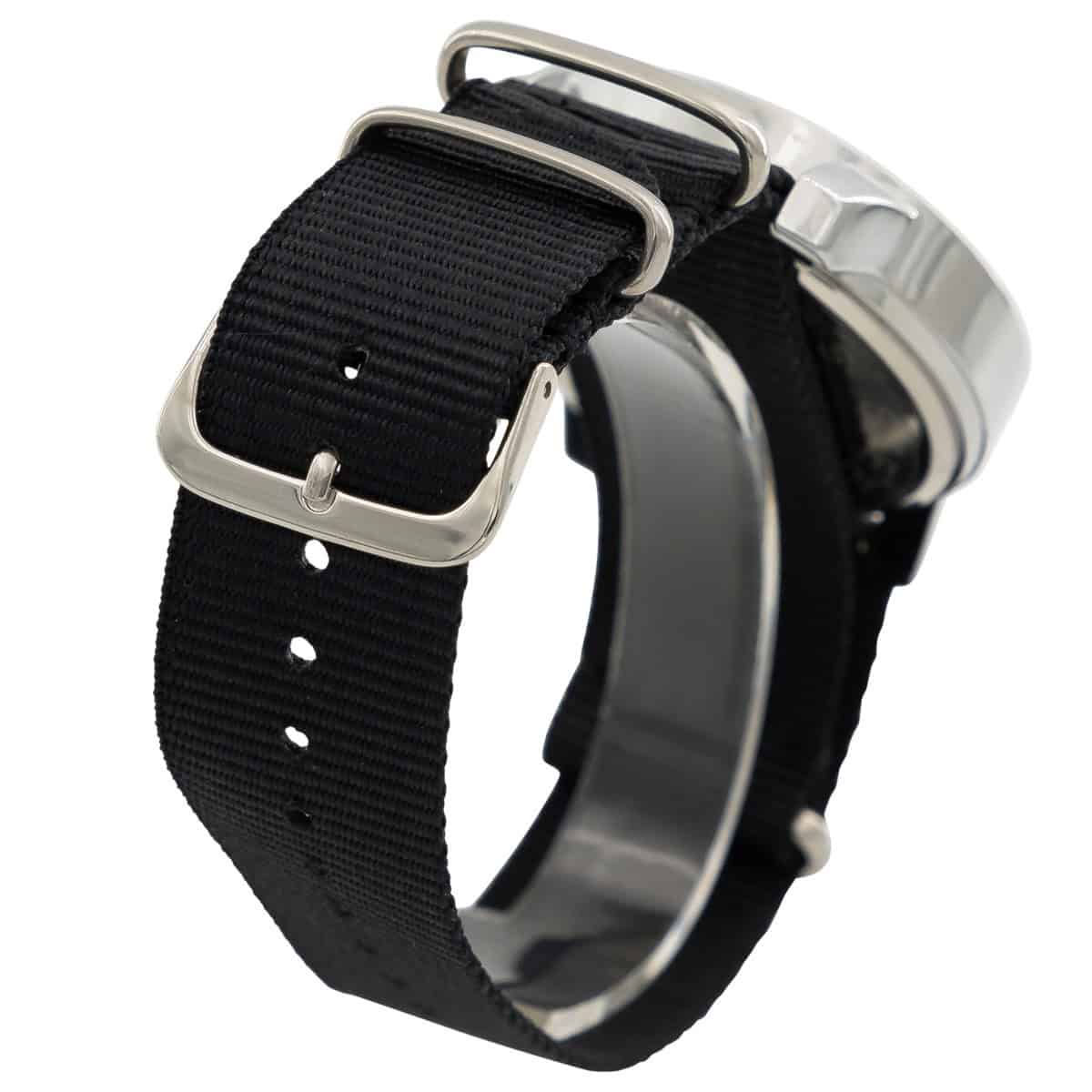 Montre Homme Bracelet Tissu Noir GIORGIO