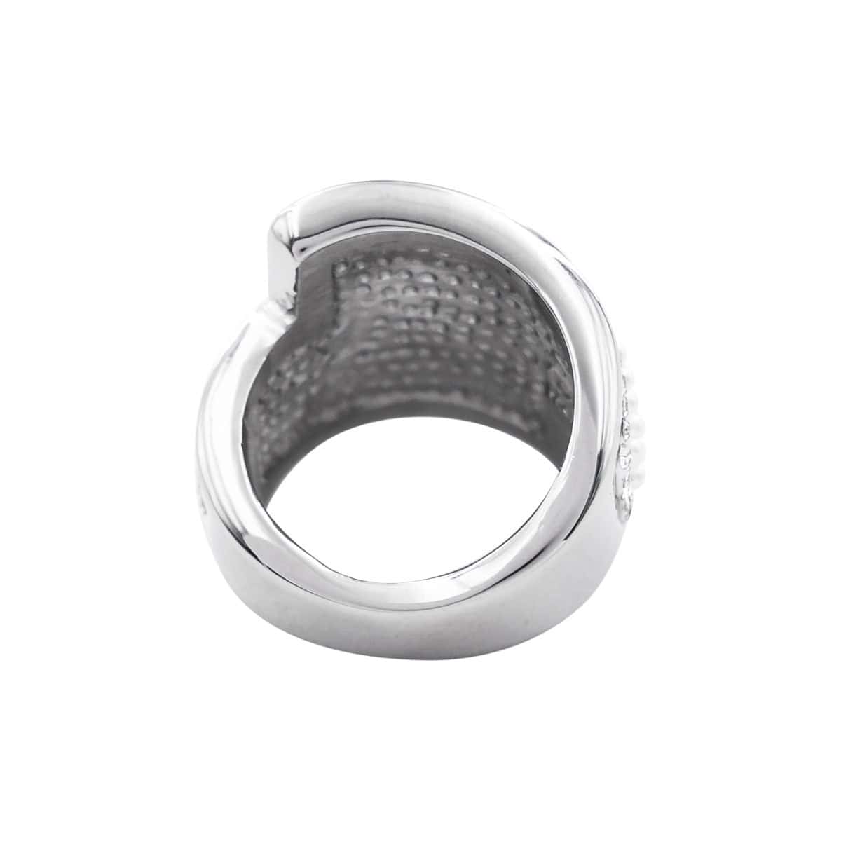 Superbe Bague Femme Ornée Perles Zirconium
