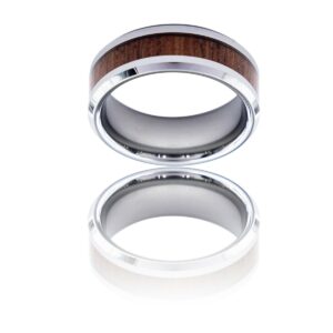 Joli Coffret Bague Anneau Homme Tungstène