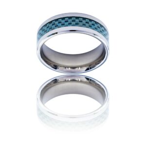 Bague Anneau pour Homme Acier Carbone