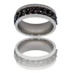 Très Belle Bague Anneau Homme Acier TAXUS