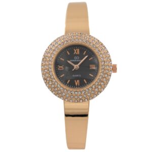 Montre Femme en Métal Rosé Strass GIORGIO