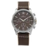 Jolie Montre Homme Tissu Marron GIORGIO