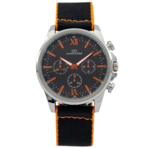 Magnifique Montre Homme Tissu Noir GIORGIO