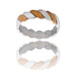 Magnifique Bague Femme Bi-Color CAPREA