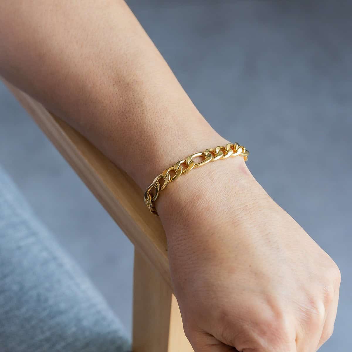 Bracelet pour Homme Acier Doré