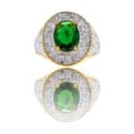 Bague Femme Couleur Dorée Ornée Zirconium VINCA