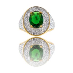 Bague Femme Couleur Dorée Ornée Zirconium VINCA