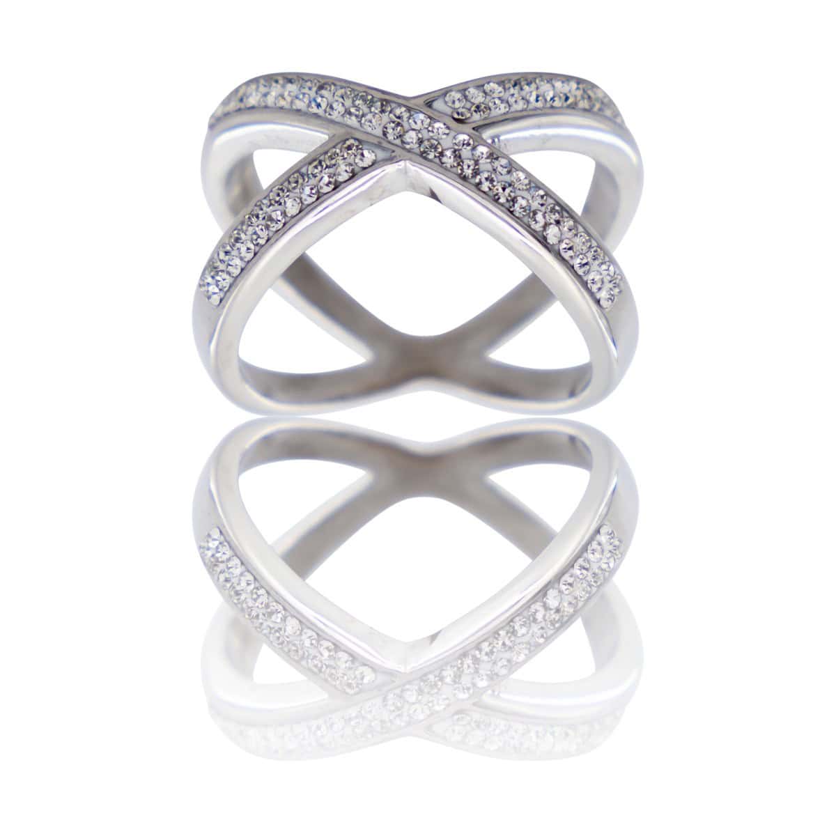 Très Belle Bague Femme Ornée Zirconium HEDERA