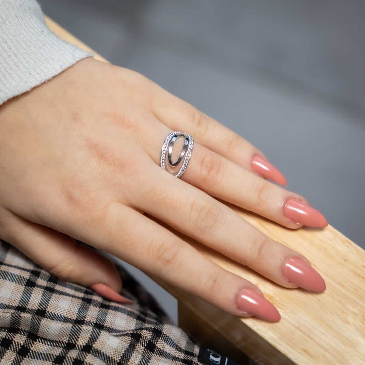 Belle Bague Femme Ornée avec Zirconium HOSTA