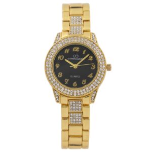Jolie Montre Femme Métal Doré Strass GIORGIO