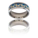 Sublime Bague Anneau Homme Acier Argenté Dragon