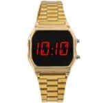 Montre pour Femme Métal Couleur Doré Digital CHTIME