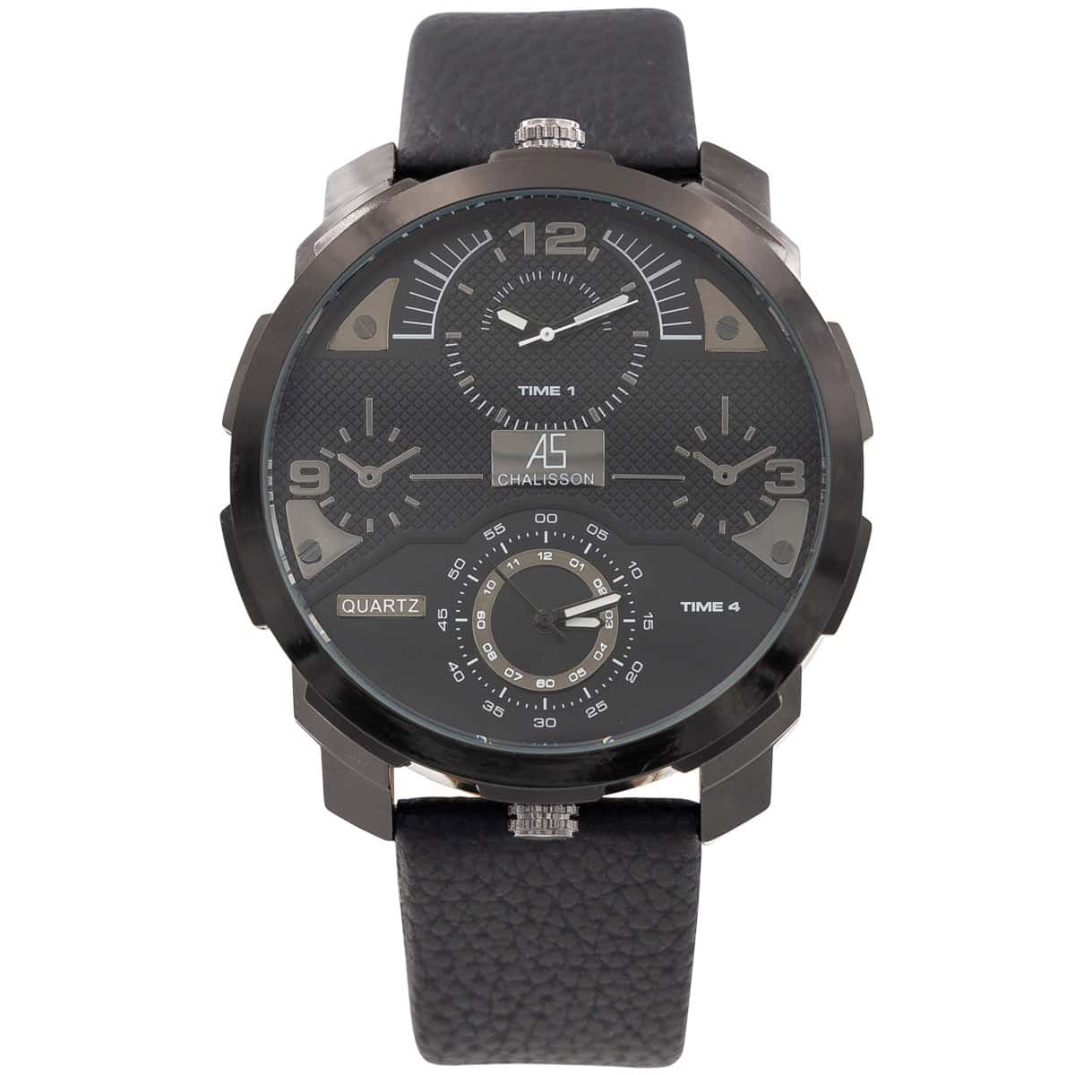 Coffret Montre XL Homme Fashion Noir CHTIME