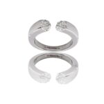 Superbe Bague Femme Acier Ornée Zirconium