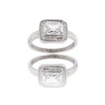 Bague pour Femme Acier Ornée Zirconium